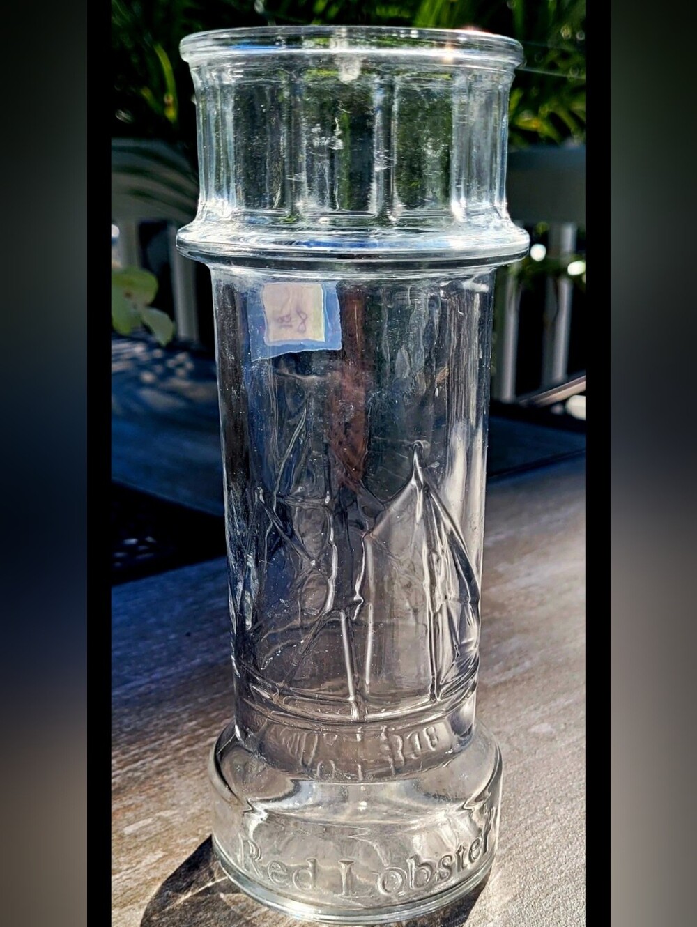 Red Lobster Promotional Lighthouse Drinking Glass
